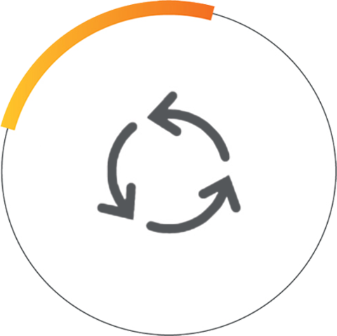 Das Icon für Lebenszyklusmanagement