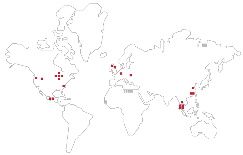 Map of Plexus Locations