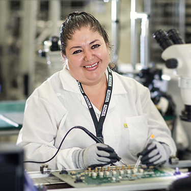 Woman working in lab