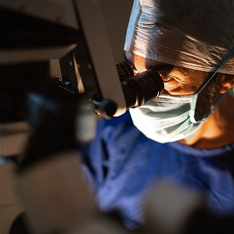 doctor using medical robotics machine