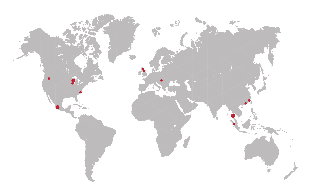 Map of Plexus Locations