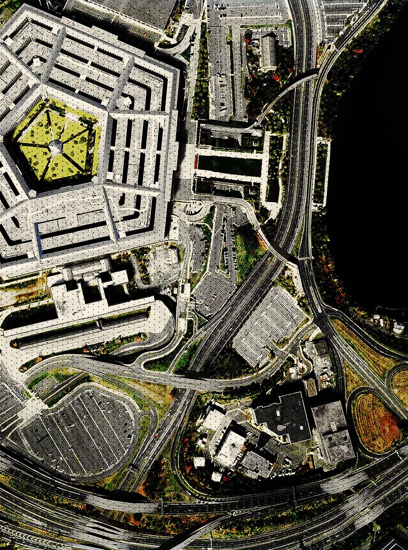 Pentagon building from above