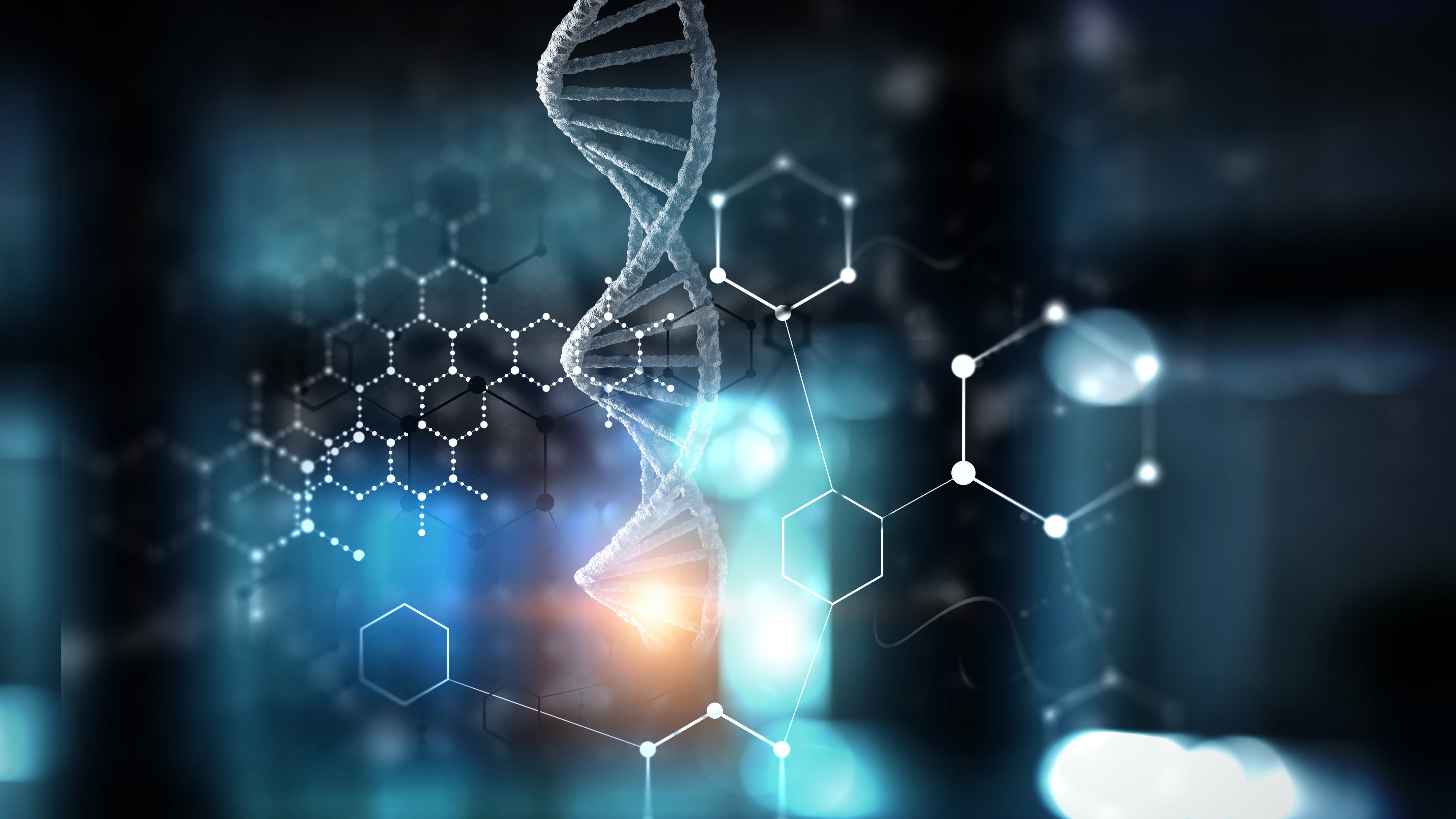 artistic picture of a DNA strand