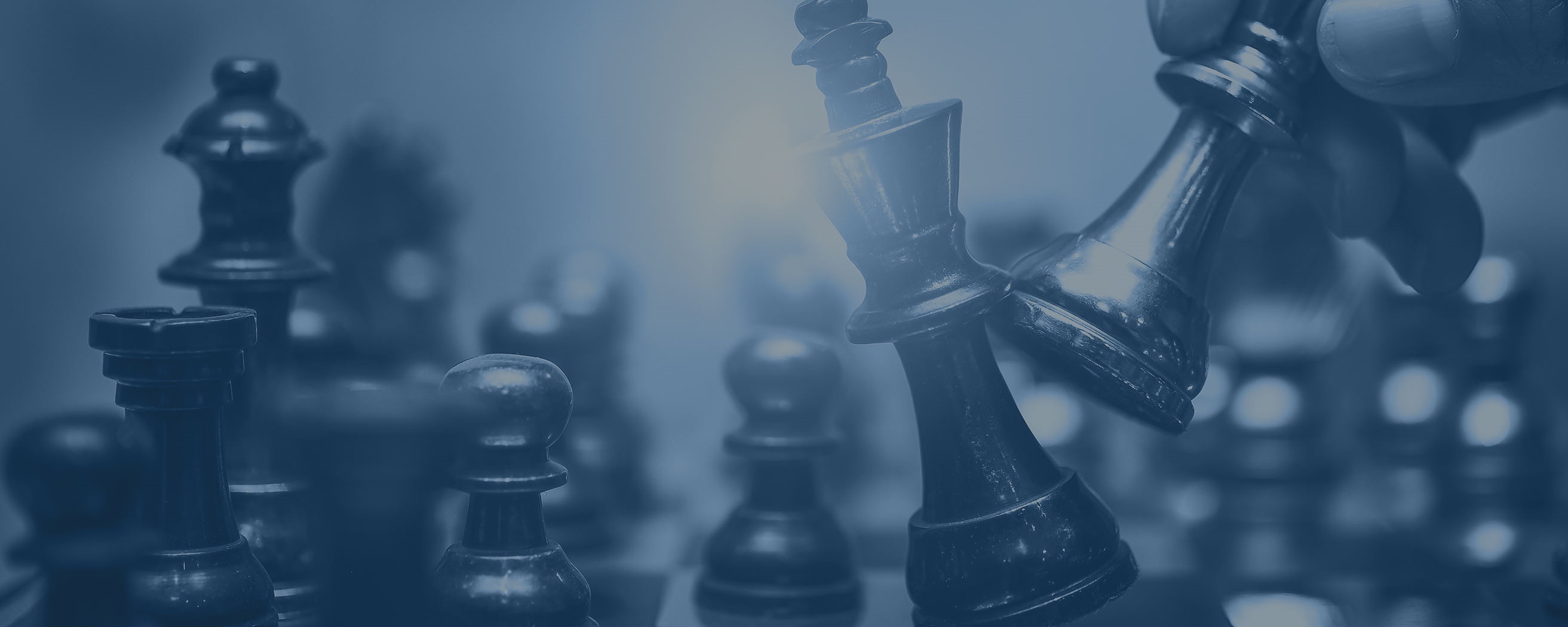 close-up of chess pieces